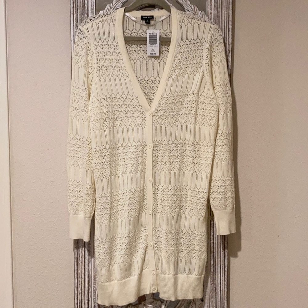 New Torrid Womens plus size button down Pontelle cardigan size 14-16 or 1x